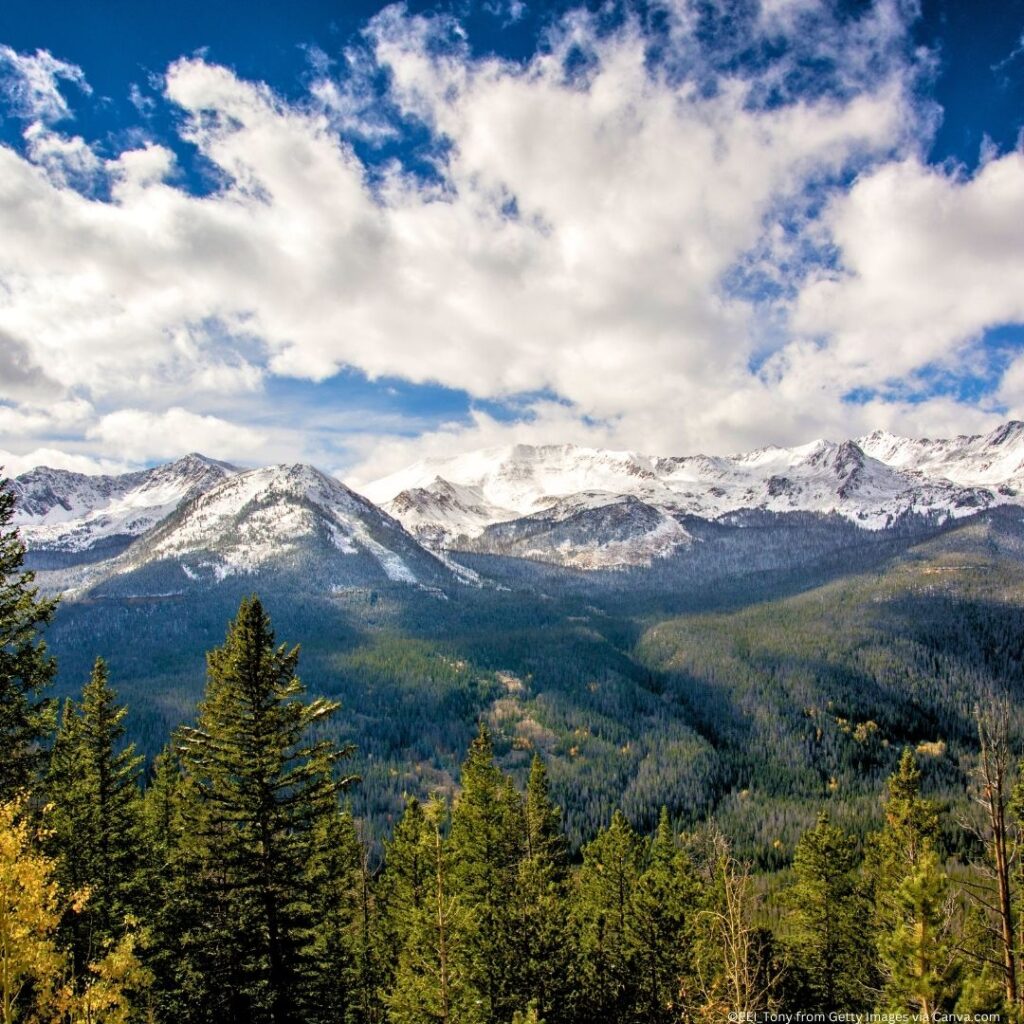 Scenic view of Rocky Mountain National Park, showcasing stunning mountain landscapes to help in Planning A National Park Trip.