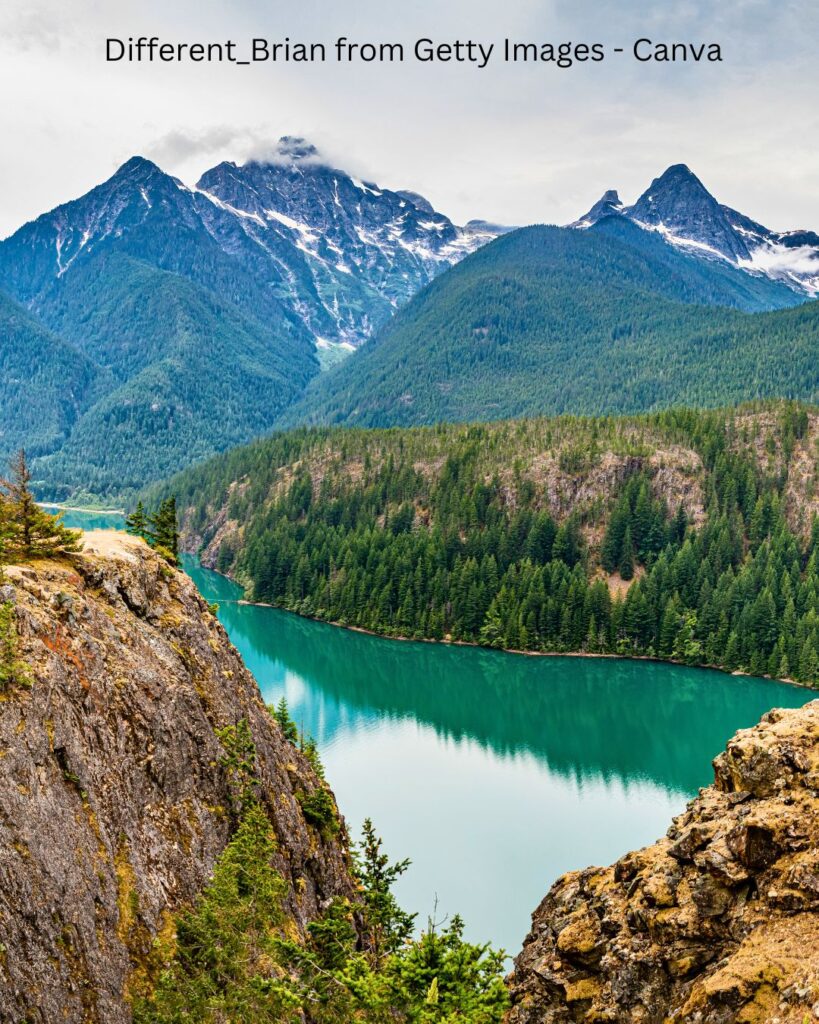 Stunning mountain view in North Cascades National Park.