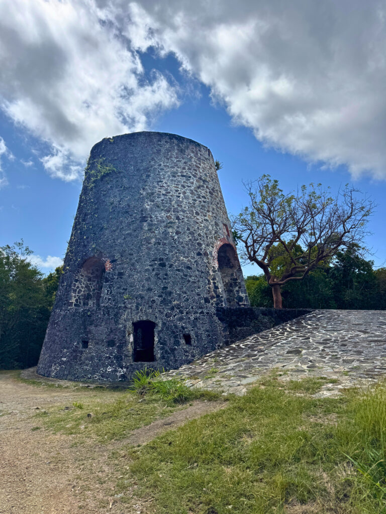 Image of sugar mill plantation ruin at Virgin Islands National Park.