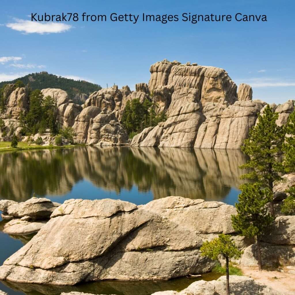 sylvan lake in Custer state park in the black hills. An Adventure Destinations in the U.S.