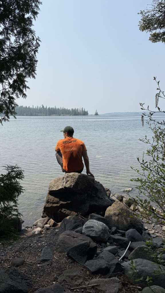 Secluded scenic spot at Lane Cove - A campground in Isle Royale National Park