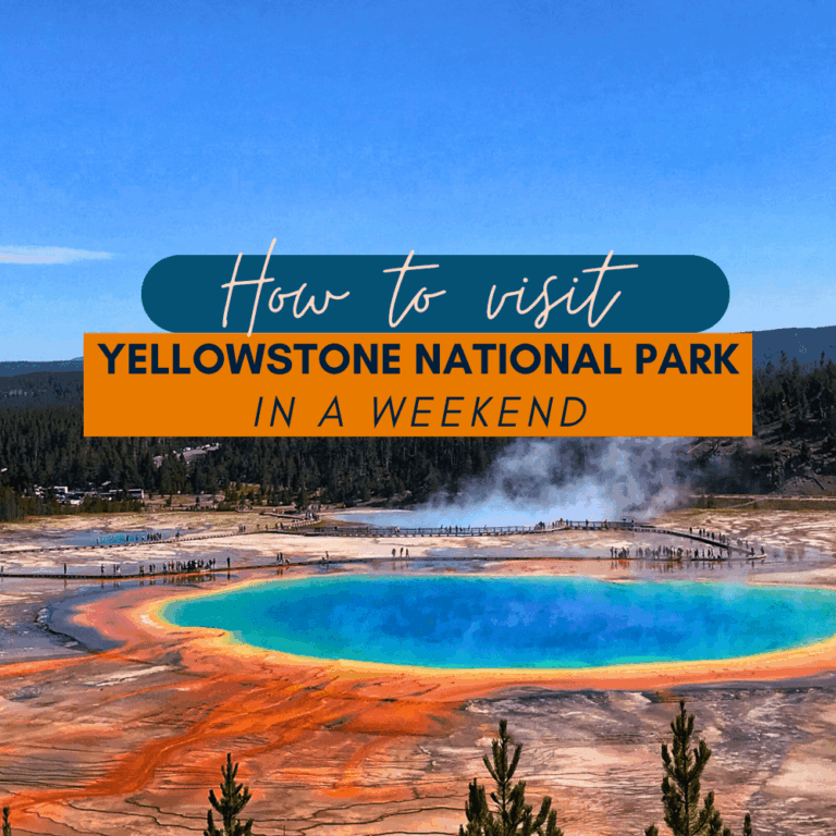 How to See ALL of Yellowstone in a Weekend Photo Collage Travel Destination Pinterest Pin E1761747326317 768x768