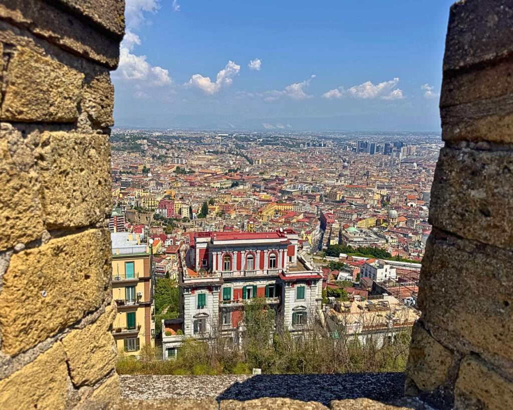 View point of Naples Italy from Castel Sant’Elmo